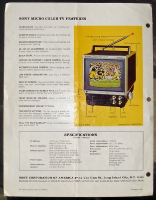 Sony KV-7010UA