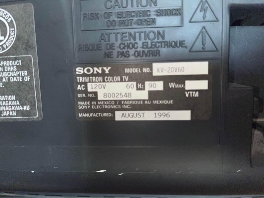 Sony KV-20V60