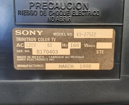 Sony KV-27S22