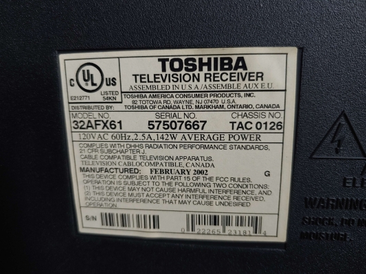 Toshiba 32AFX61