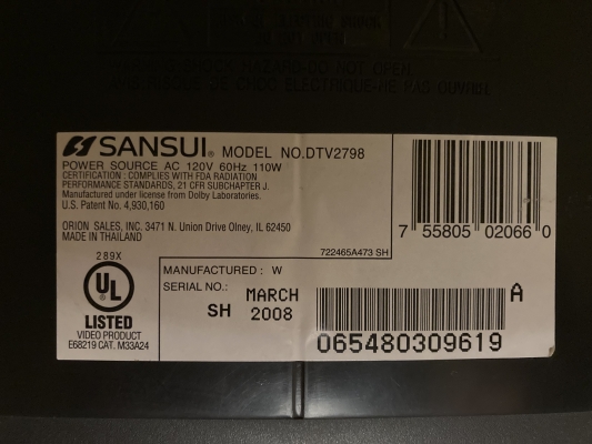 Sansui DTV2798